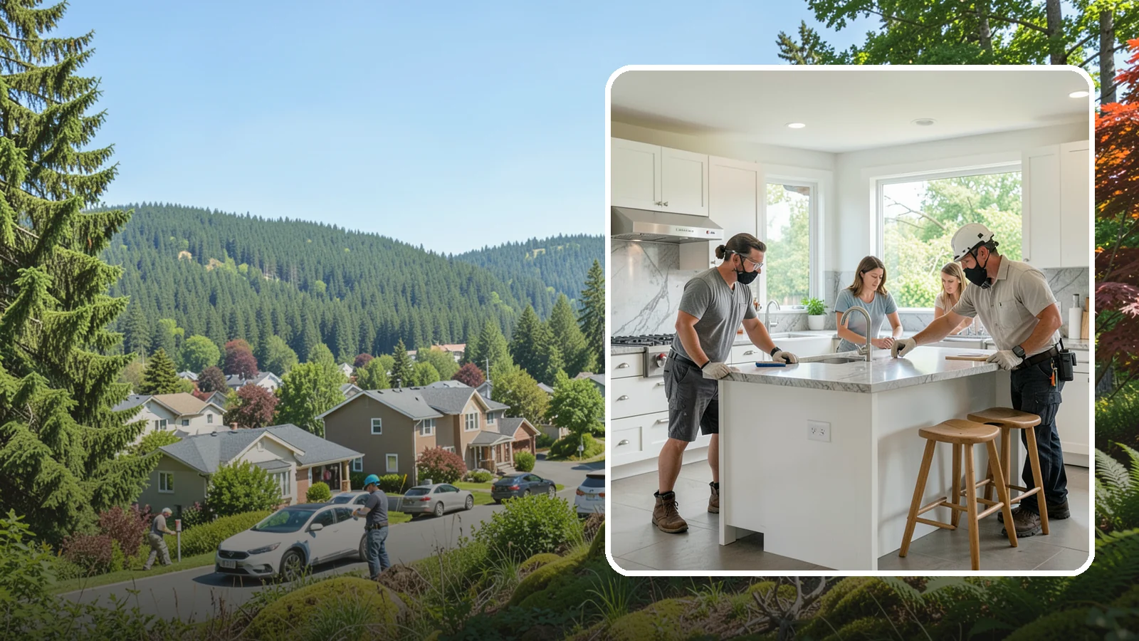 Kitchen Island Installation in Index, Snohomish County, WA - Designing and installing a kitchen island to add prep space, storage, and seating at the center of your kitchen.