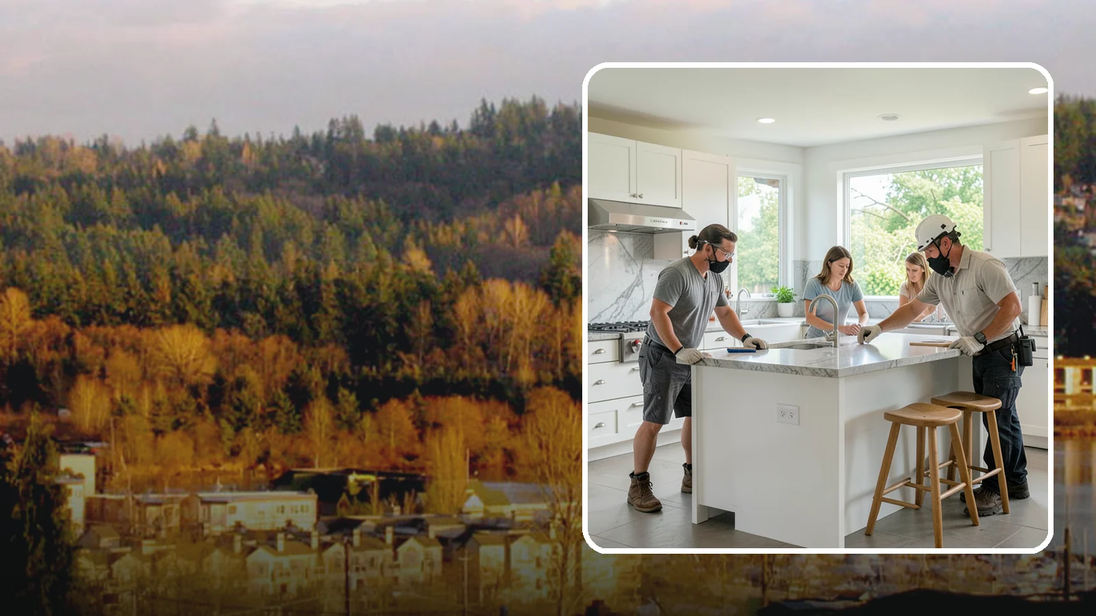 Kitchen Island Installation in Kenmore, King County, WA - Designing and installing a kitchen island to add prep space, storage, and seating at the center of your kitchen.