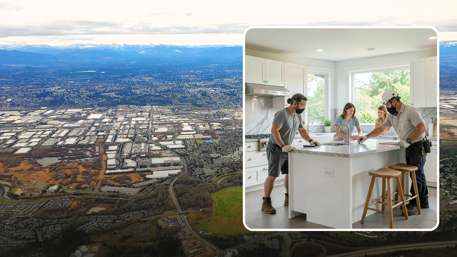 Kitchen Island Installation in Kent, King County, WA - Designing and installing a kitchen island to add prep space, storage, and seating at the center of your kitchen.