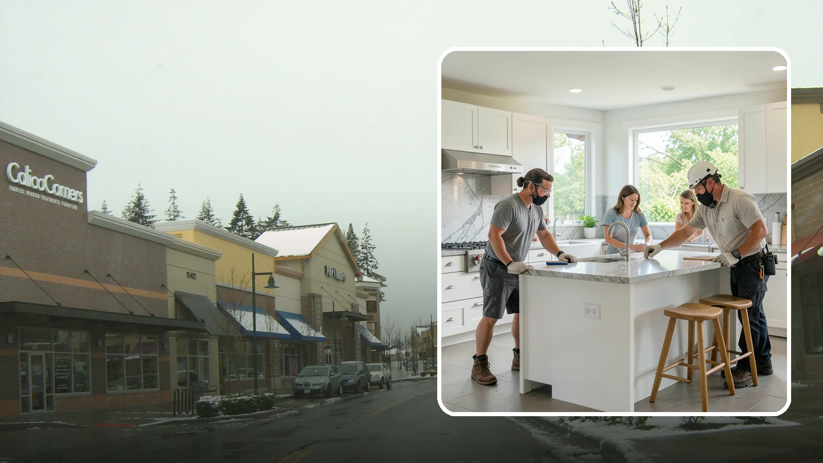 Kitchen Island Installation in Mill Creek, Snohomish County, WA - Designing and installing a kitchen island to add prep space, storage, and seating at the center of your kitchen.