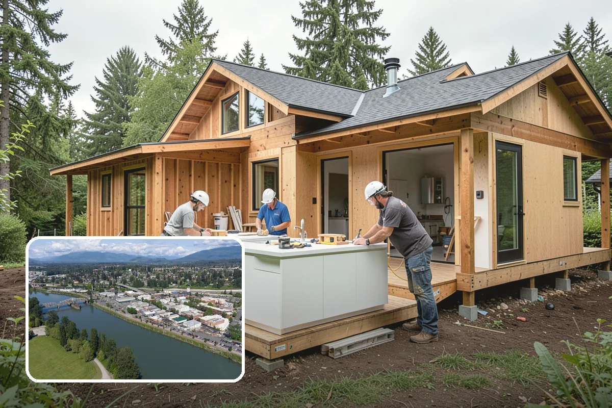 Kitchen Island Installation in Mount Vernon, Skagit County, WA - Added prep space and everyday storage