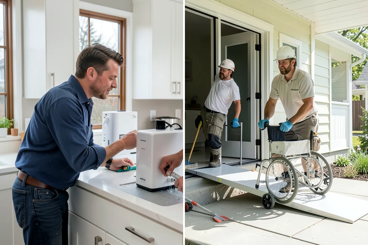 Kitchen Island Installation in Puyallup, Pierce County, WA - Verify clearances and plan island features