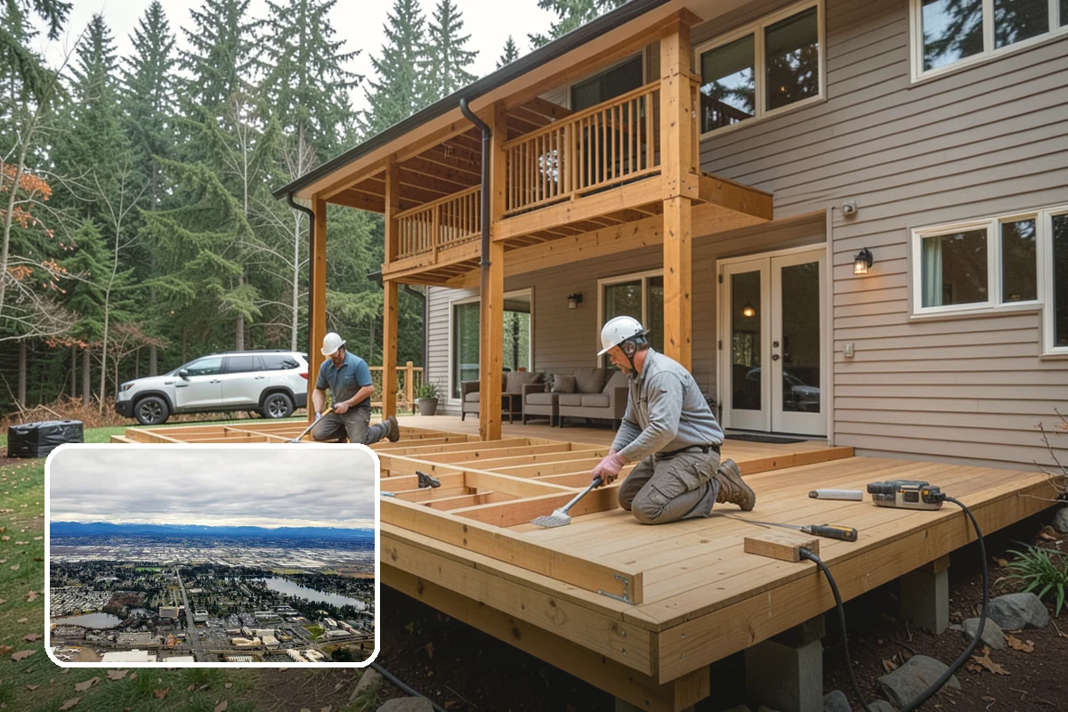 Kitchen Island Installation in SeaTac, King County, WA - Added prep space and everyday storage