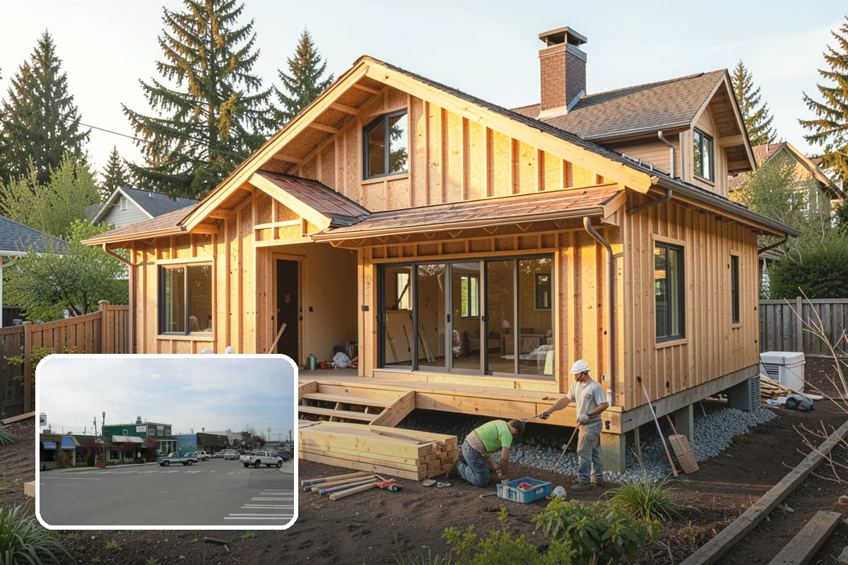 Kitchen Island Installation in Stanwood, Snohomish County, WA - Added prep space and everyday storage