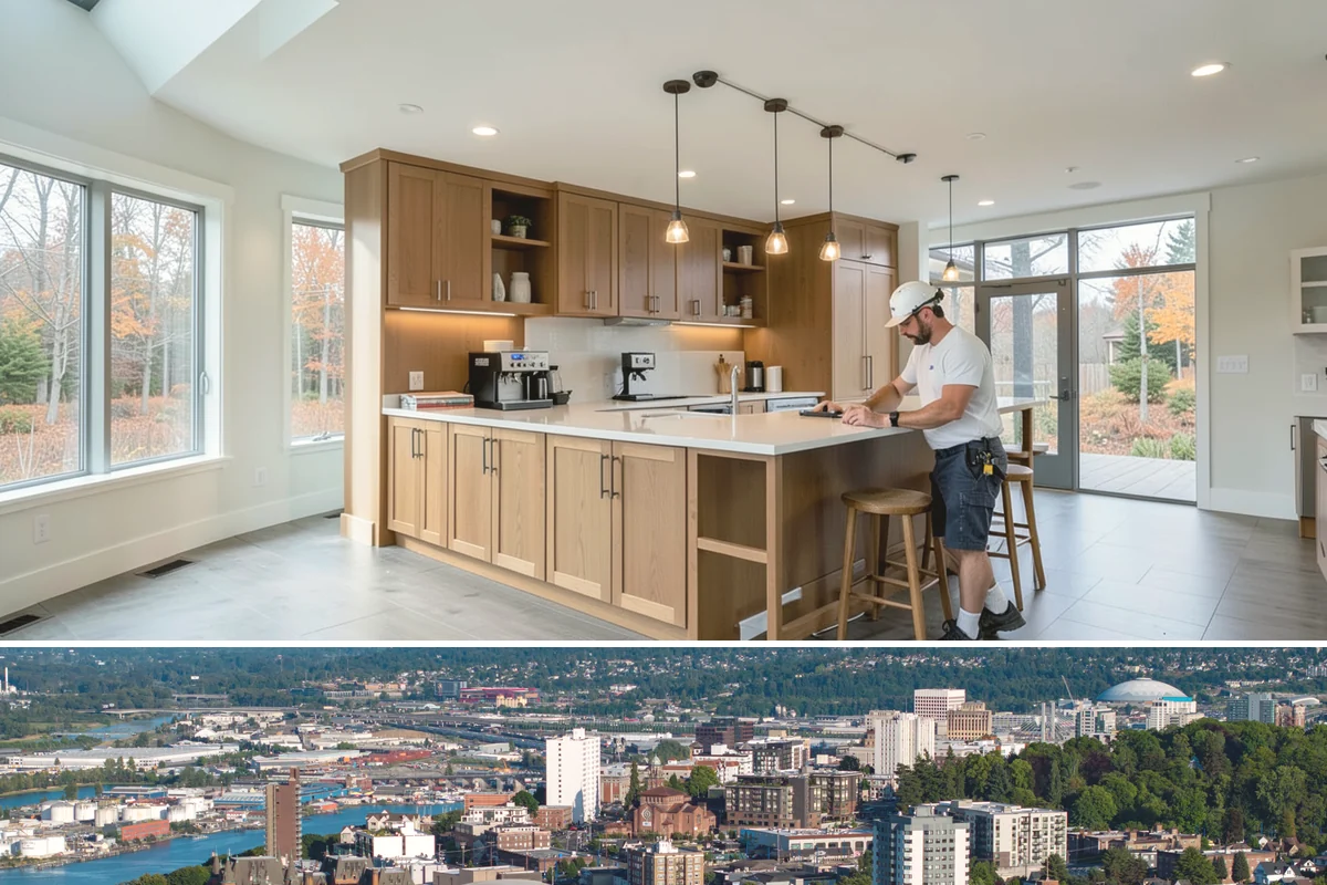 Kitchen Island Installation in Tacoma, Pierce County, WA - Islands that involve plumbing or electrical are best scheduled when the broader kitchen is open, often in spring.