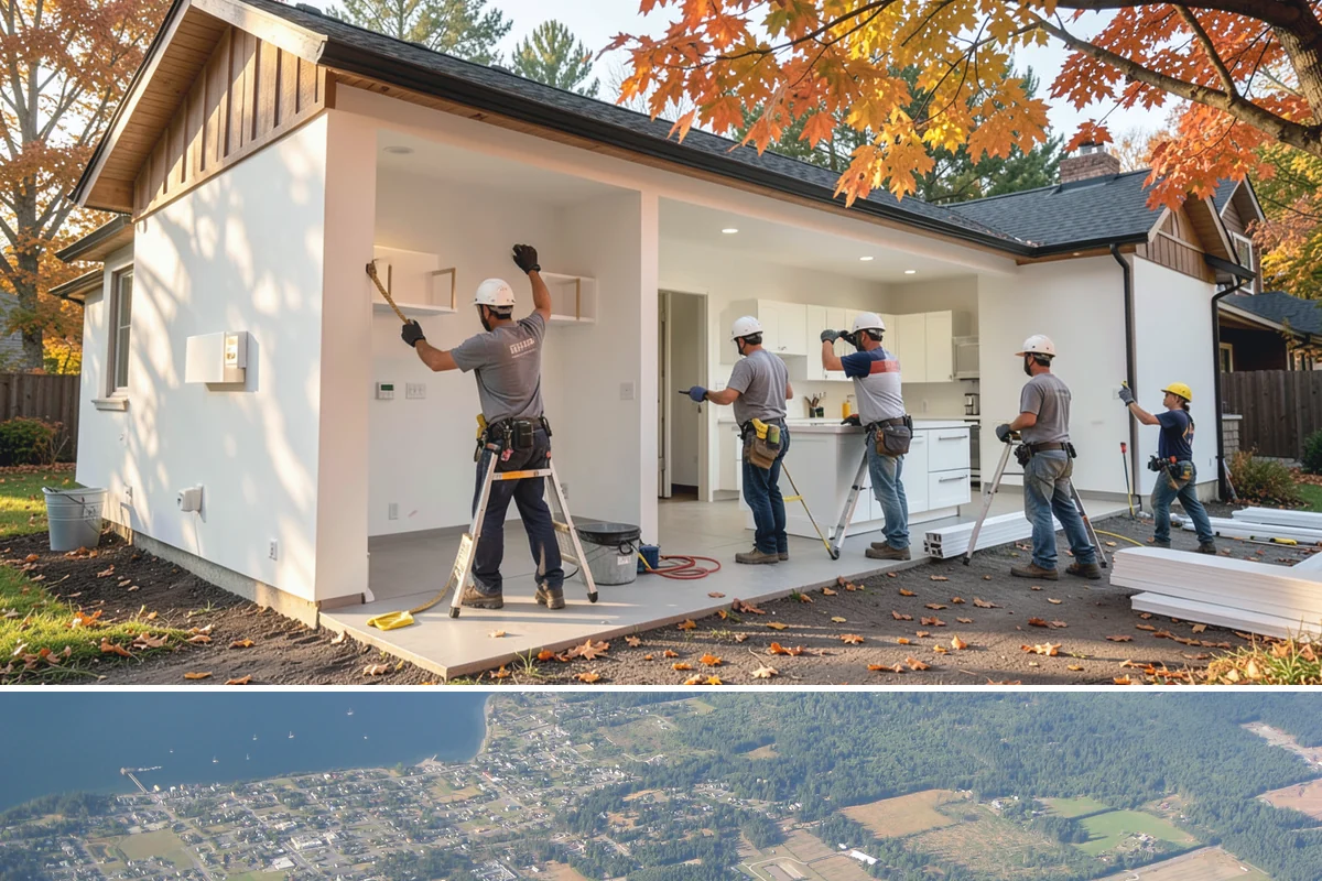 Kitchen Lighting Upgrade in Coupeville, Island County, WA - Upgrading lighting in early fall prepares your kitchen for the darker, shorter days ahead.