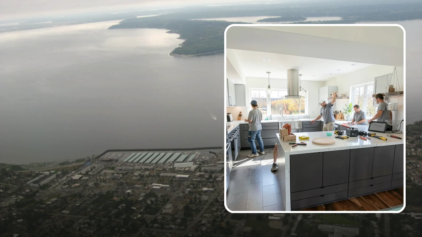Kitchen Lighting Upgrade in Des Moines, King County, WA - Upgrading your kitchen's overall lighting with layered ambient, task, and accent fixtures for a brighter, more functional space.