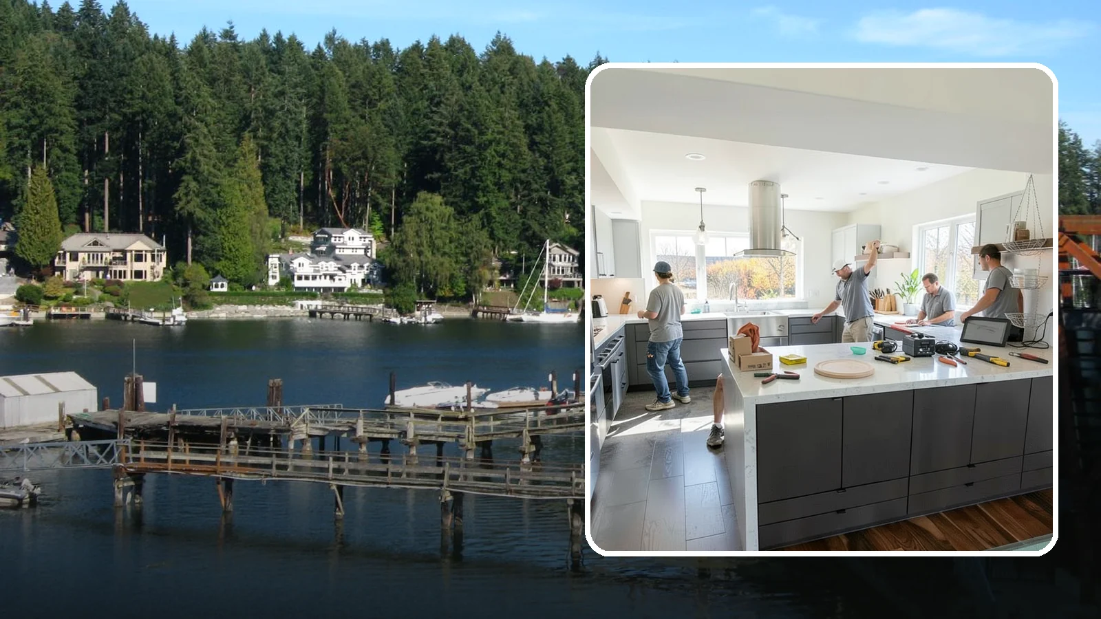 Kitchen Lighting Upgrade in Gig Harbor, Pierce County, WA - Upgrading your kitchen's overall lighting with layered ambient, task, and accent fixtures for a brighter, more functional space.