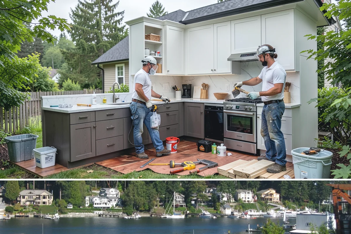 Kitchen Lighting Upgrade in Gig Harbor, Pierce County, WA - Upgrading lighting in early fall prepares your kitchen for the darker, shorter days ahead.