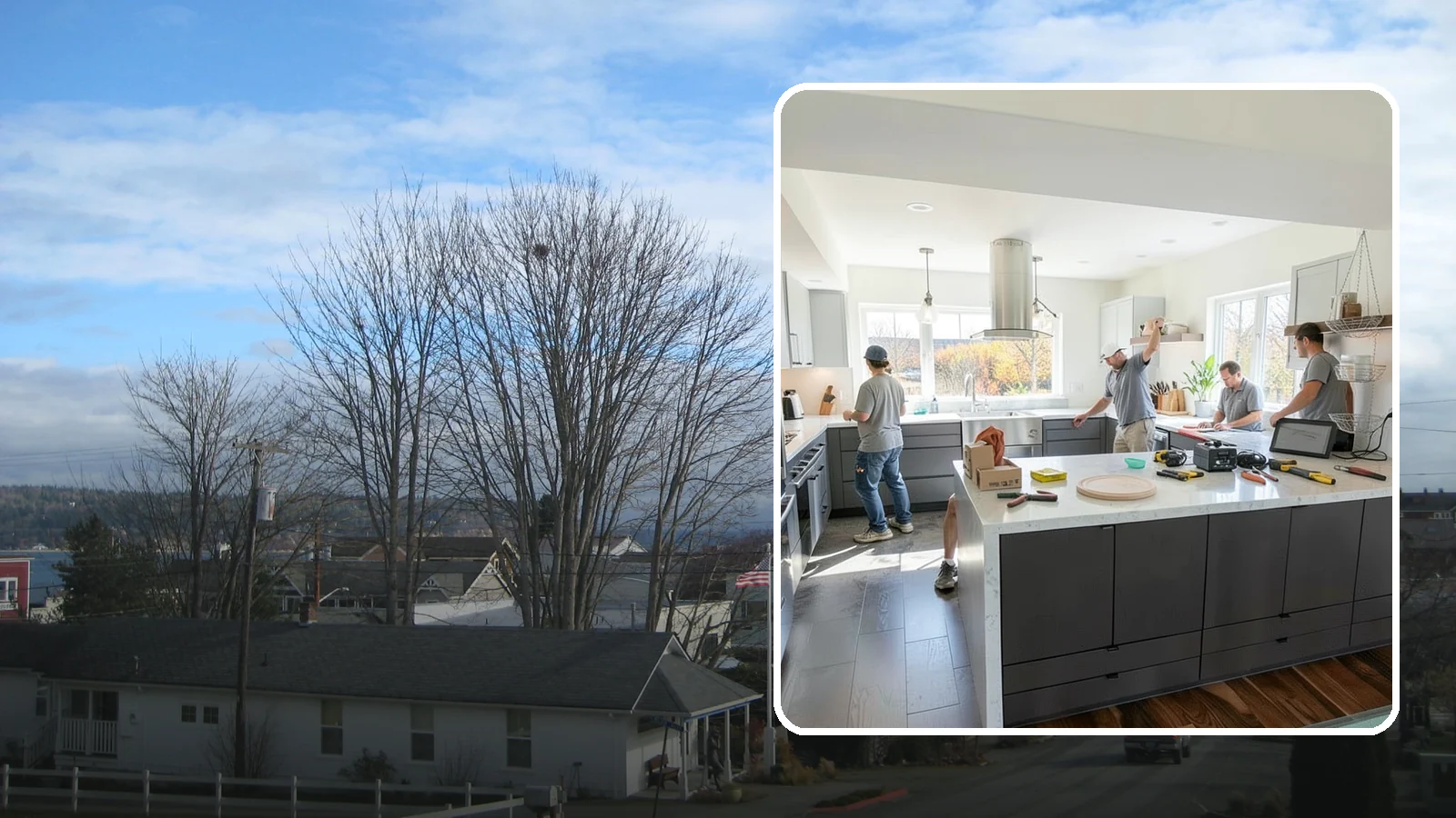 Kitchen Lighting Upgrade in Langley, Island County, WA - Upgrading your kitchen's overall lighting with layered ambient, task, and accent fixtures for a brighter, more functional space.