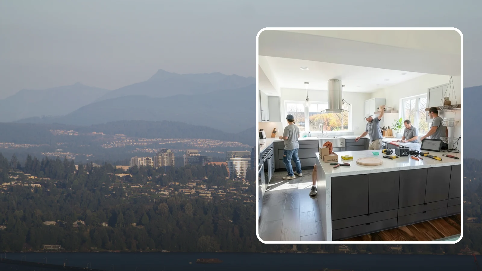 Kitchen Lighting Upgrade in Medina, King County, WA - Upgrading your kitchen's overall lighting with layered ambient, task, and accent fixtures for a brighter, more functional space.