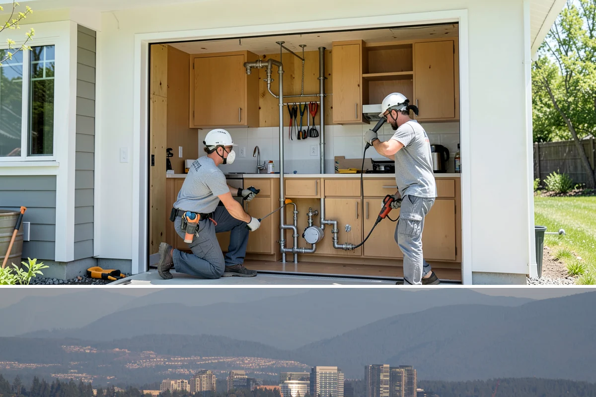 Kitchen Lighting Upgrade in Medina, King County, WA - Upgrading lighting in early fall prepares your kitchen for the darker, shorter days ahead.