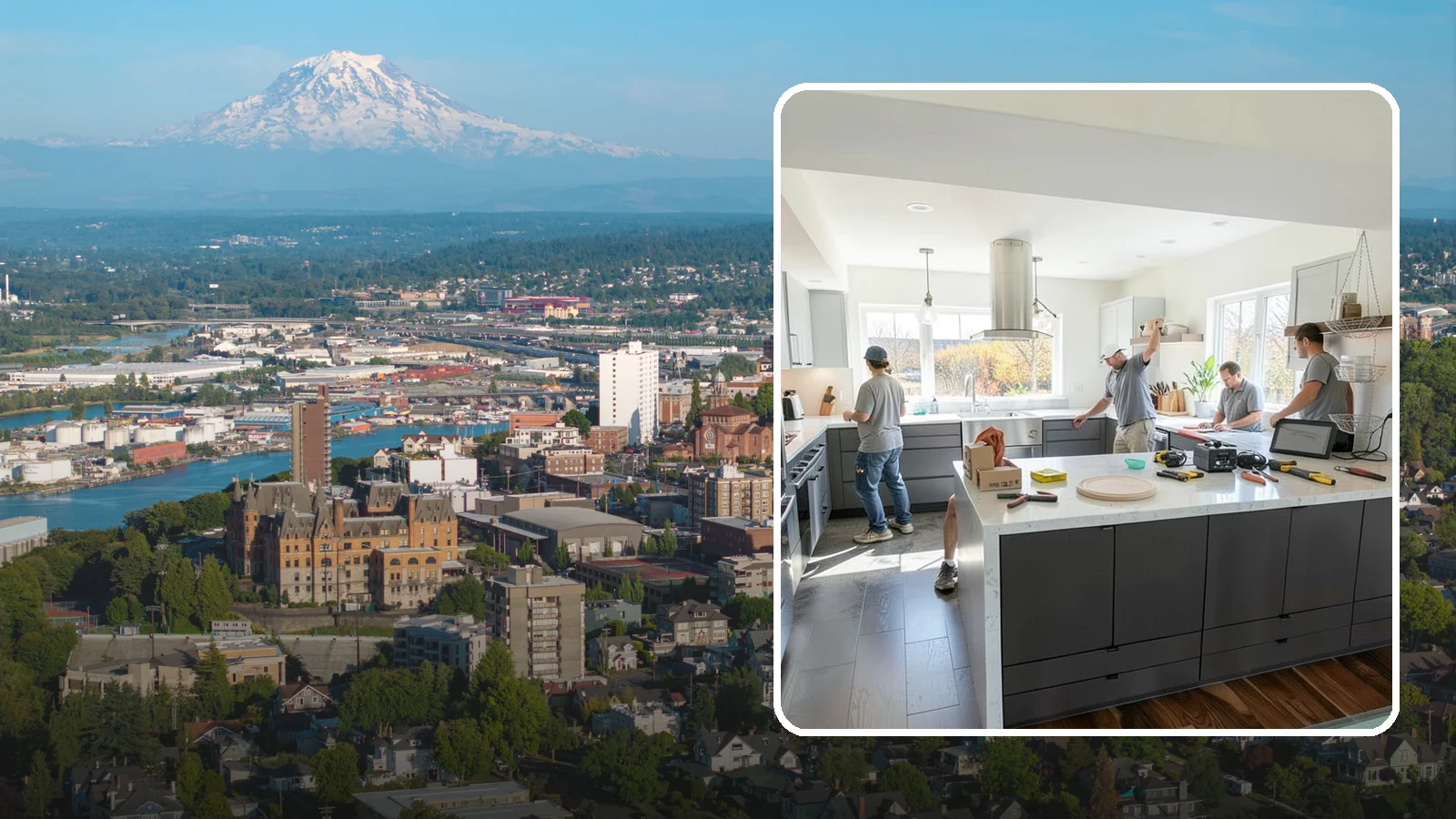 Kitchen Lighting Upgrade in Tacoma, Pierce County, WA - Upgrading your kitchen's overall lighting with layered ambient, task, and accent fixtures for a brighter, more functional space.