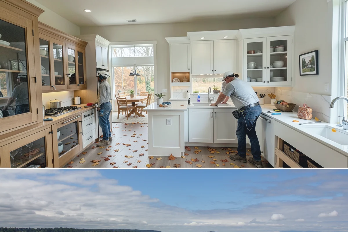 Kitchen Lighting Upgrade in University Place, Pierce County, WA - Upgrading lighting in early fall prepares your kitchen for the darker, shorter days ahead.
