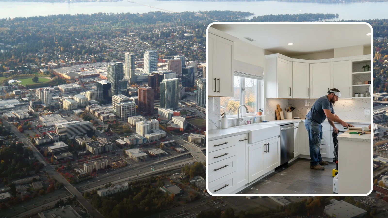 Kitchen Plumbing Relocation in Bellevue, King County, WA - Relocating kitchen sinks, dishwashers, or supply and drain lines to support a new layout.
