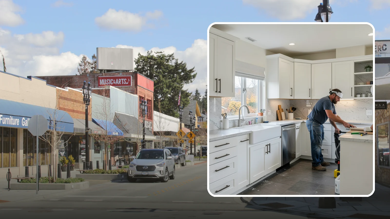 Kitchen Plumbing Relocation in Bothell, King County, WA - Relocating kitchen sinks, dishwashers, or supply and drain lines to support a new layout.