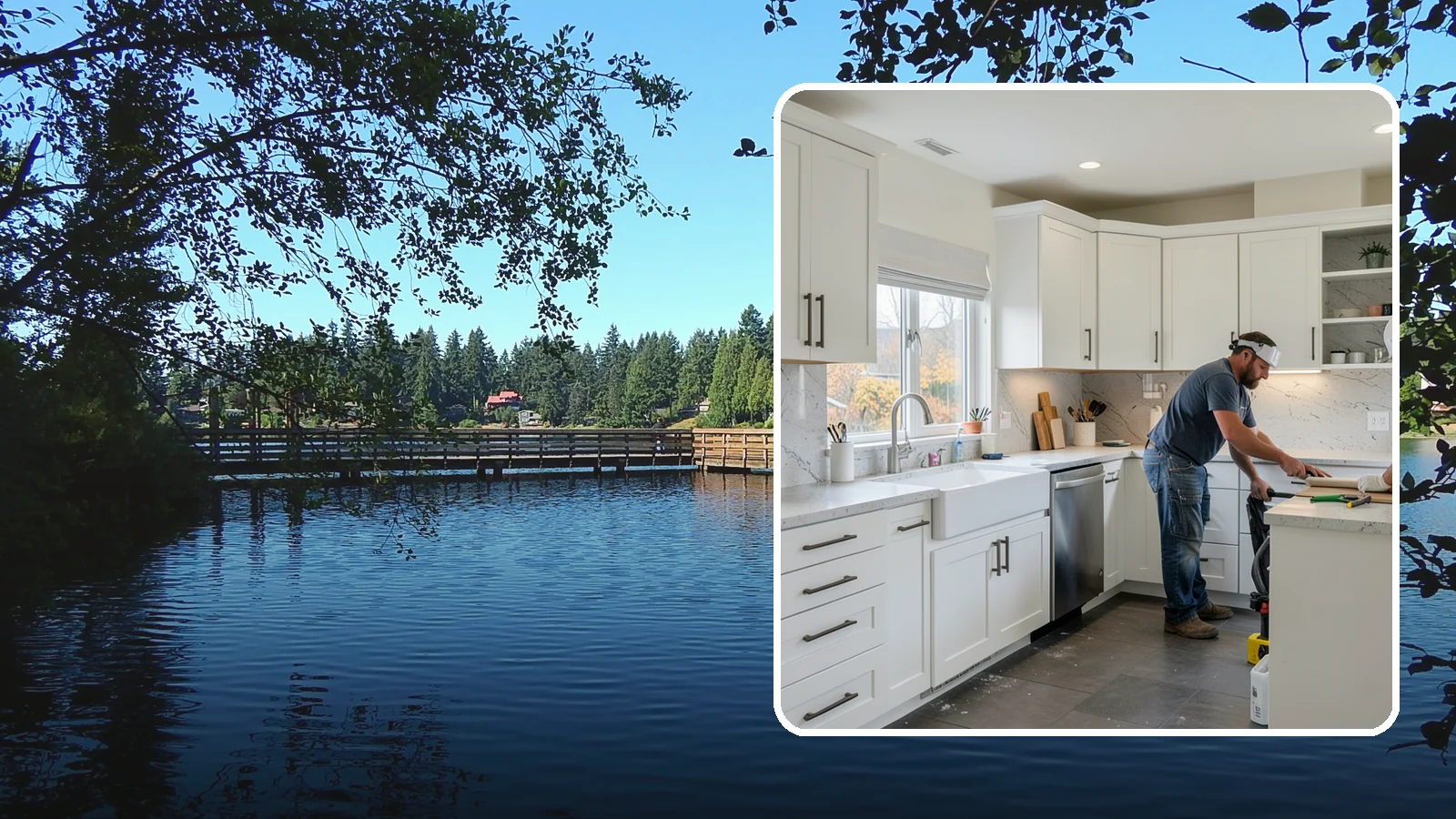Kitchen Plumbing Relocation in Federal Way, King County, WA - Relocating kitchen sinks, dishwashers, or supply and drain lines to support a new layout.