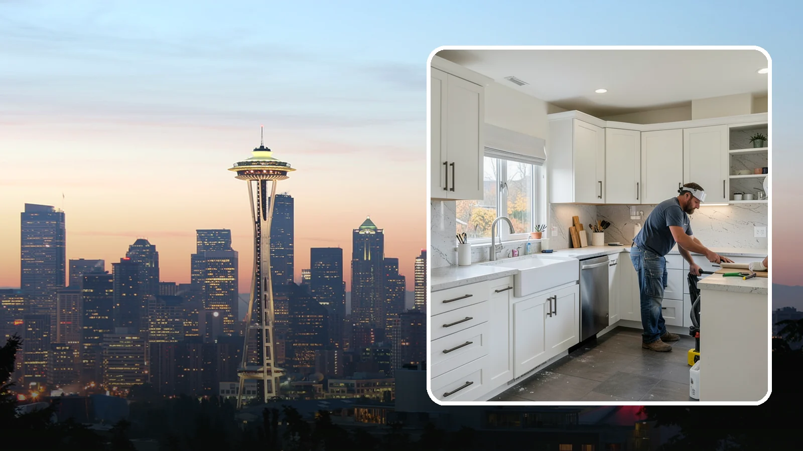 Kitchen Plumbing Relocation in Seattle, King County, WA - Relocating kitchen sinks, dishwashers, or supply and drain lines to support a new layout.