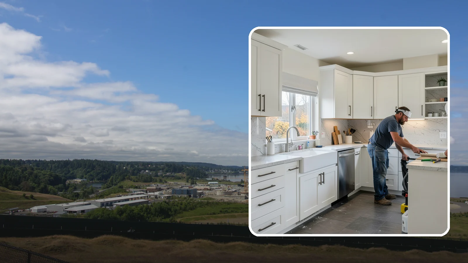 Kitchen Plumbing Relocation in University Place, Pierce County, WA - Relocating kitchen sinks, dishwashers, or supply and drain lines to support a new layout.