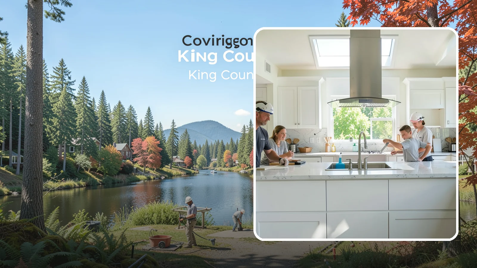 Kitchen Remodeling in Covington, King County, WA - A full kitchen remodel that reworks layout, cabinetry, counters, and finishes to fit how Western Washington families actually...