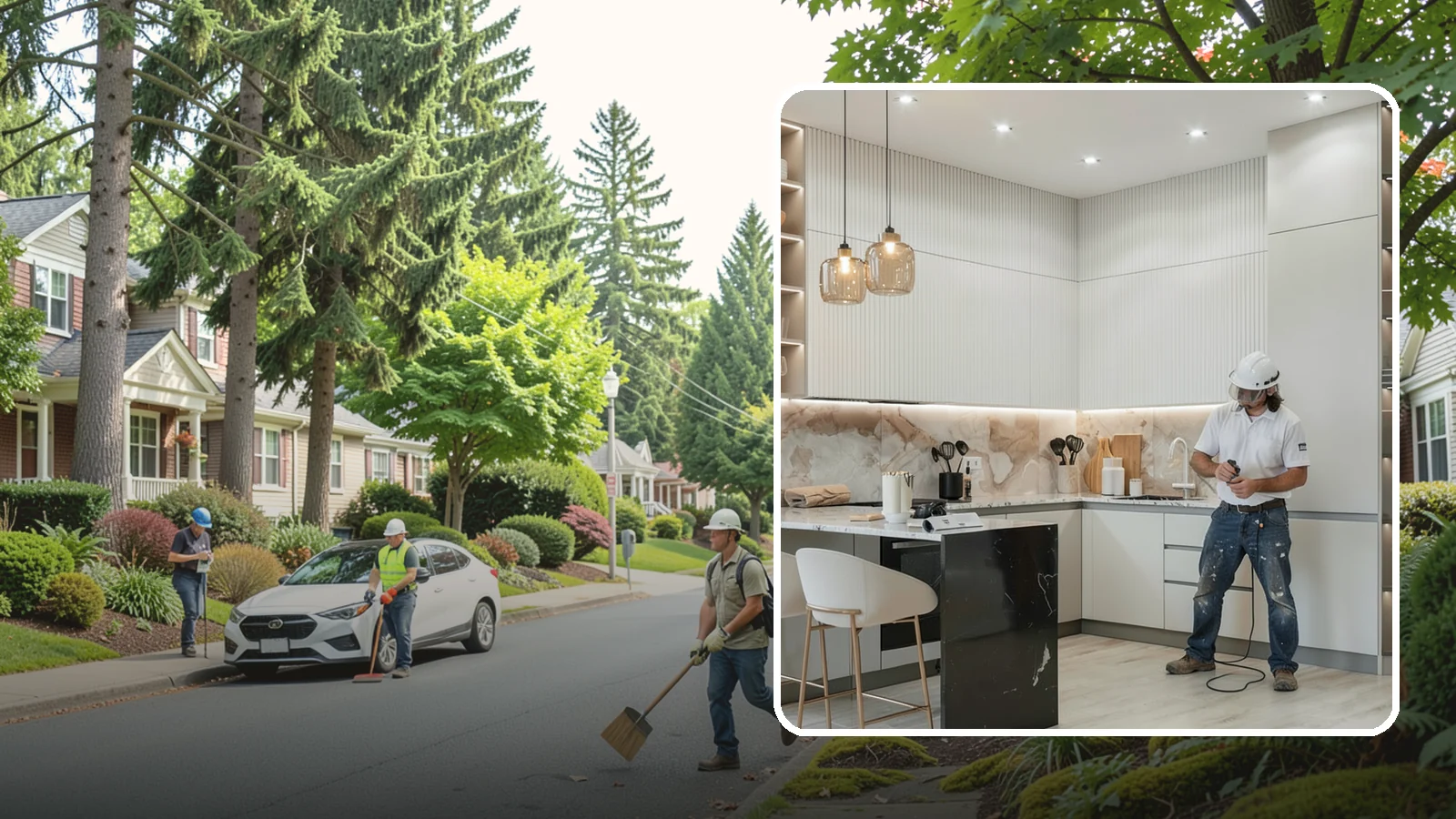Kitchen Renovation in Beaux Arts Village, King County, WA - A kitchen renovation that refreshes and updates your existing space while keeping the core footprint largely intact.