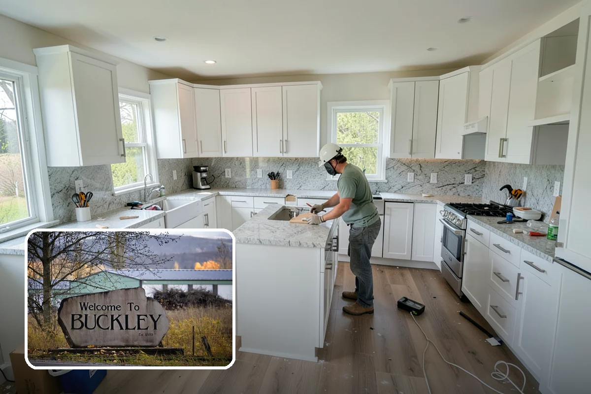 Kitchen Renovation in Buckley, Pierce County, WA - Lower cost than a full gut by reusing sound structure