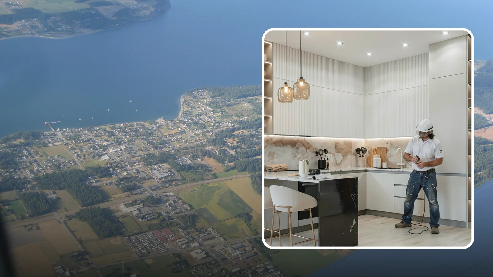 Kitchen Renovation in Coupeville, Island County, WA - A kitchen renovation that refreshes and updates your existing space while keeping the core footprint largely intact.
