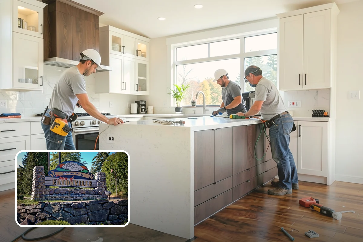 Kitchen Renovation in Eatonville, Pierce County, WA - Lower cost than a full gut by reusing sound structure