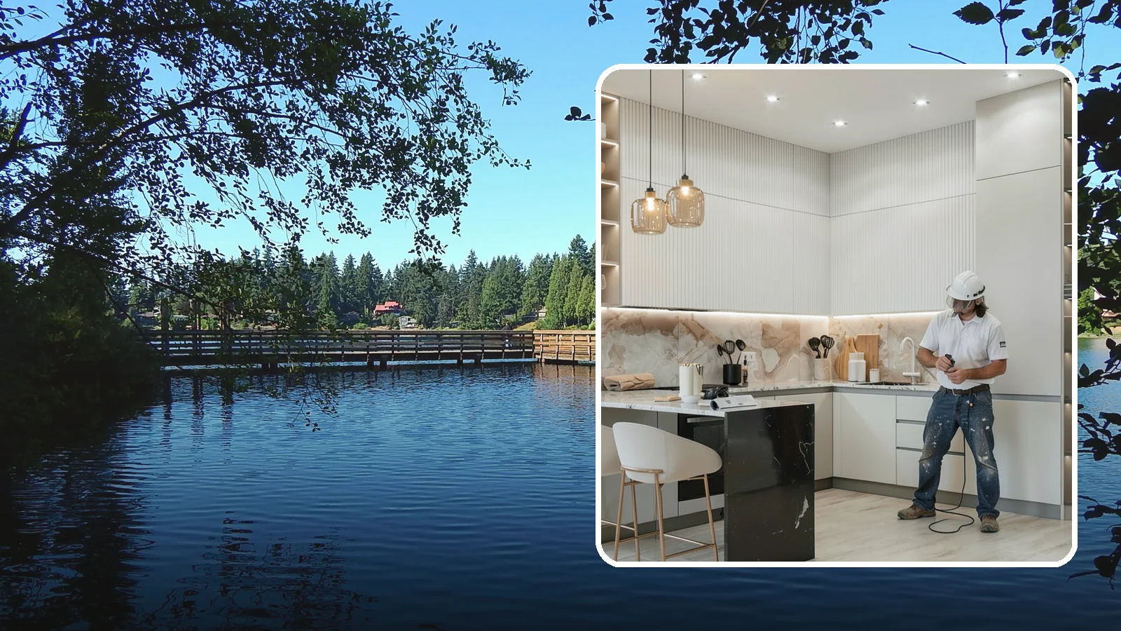 Kitchen Renovation in Federal Way, King County, WA - A kitchen renovation that refreshes and updates your existing space while keeping the core footprint largely intact.