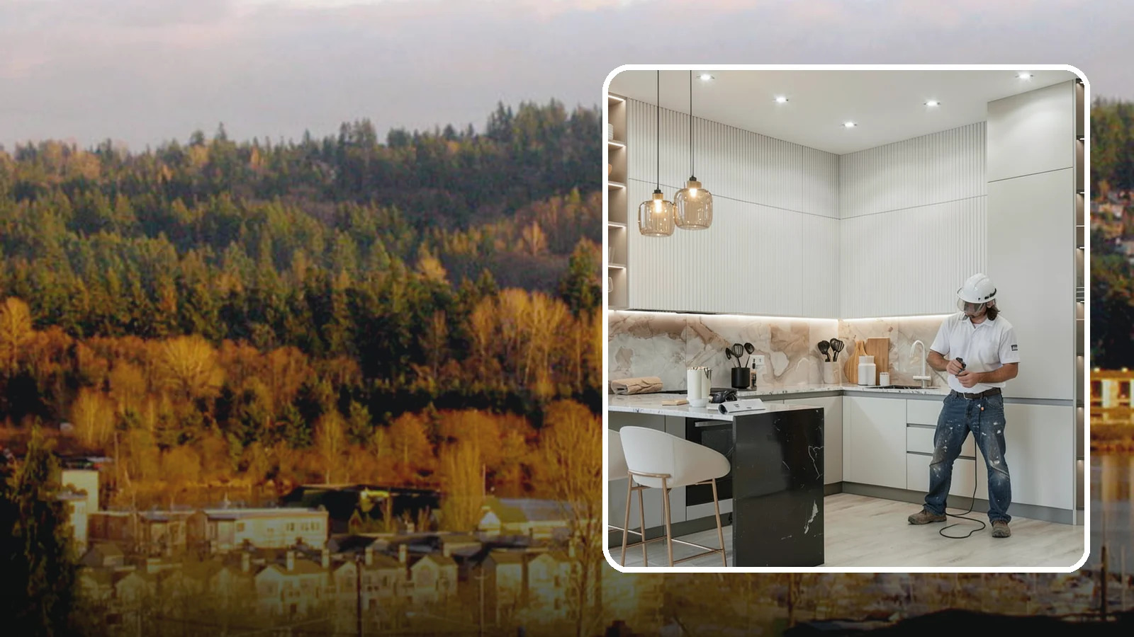 Kitchen Renovation in Kenmore, King County, WA - A kitchen renovation that refreshes and updates your existing space while keeping the core footprint largely intact.