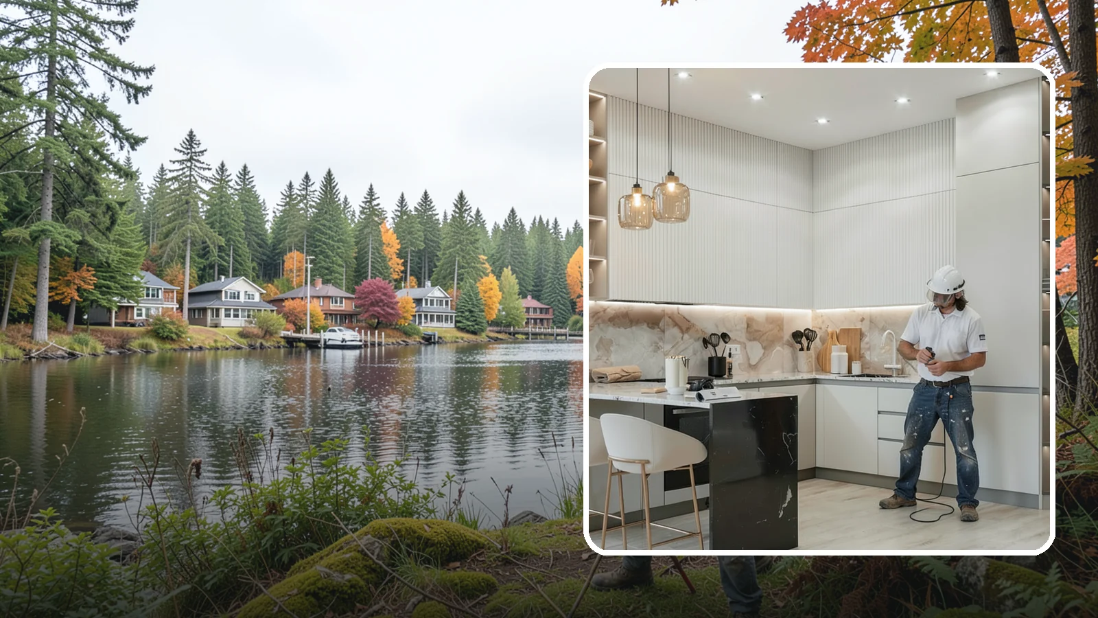 Kitchen Renovation in La Conner, Skagit County, WA - A kitchen renovation that refreshes and updates your existing space while keeping the core footprint largely intact.