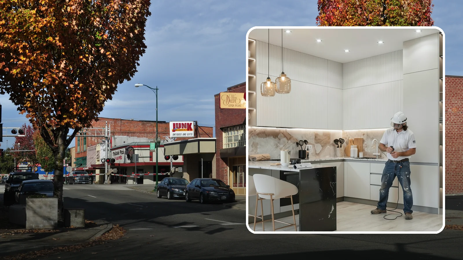 Kitchen Renovation in Puyallup, Pierce County, WA - A kitchen renovation that refreshes and updates your existing space while keeping the core footprint largely intact.