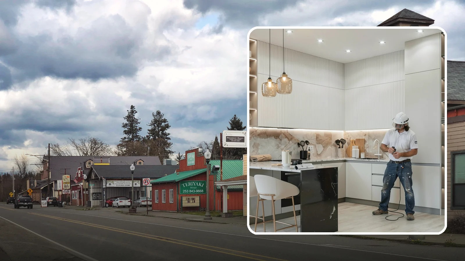 Kitchen Renovation in Roy, Pierce County, WA - A kitchen renovation that refreshes and updates your existing space while keeping the core footprint largely intact.