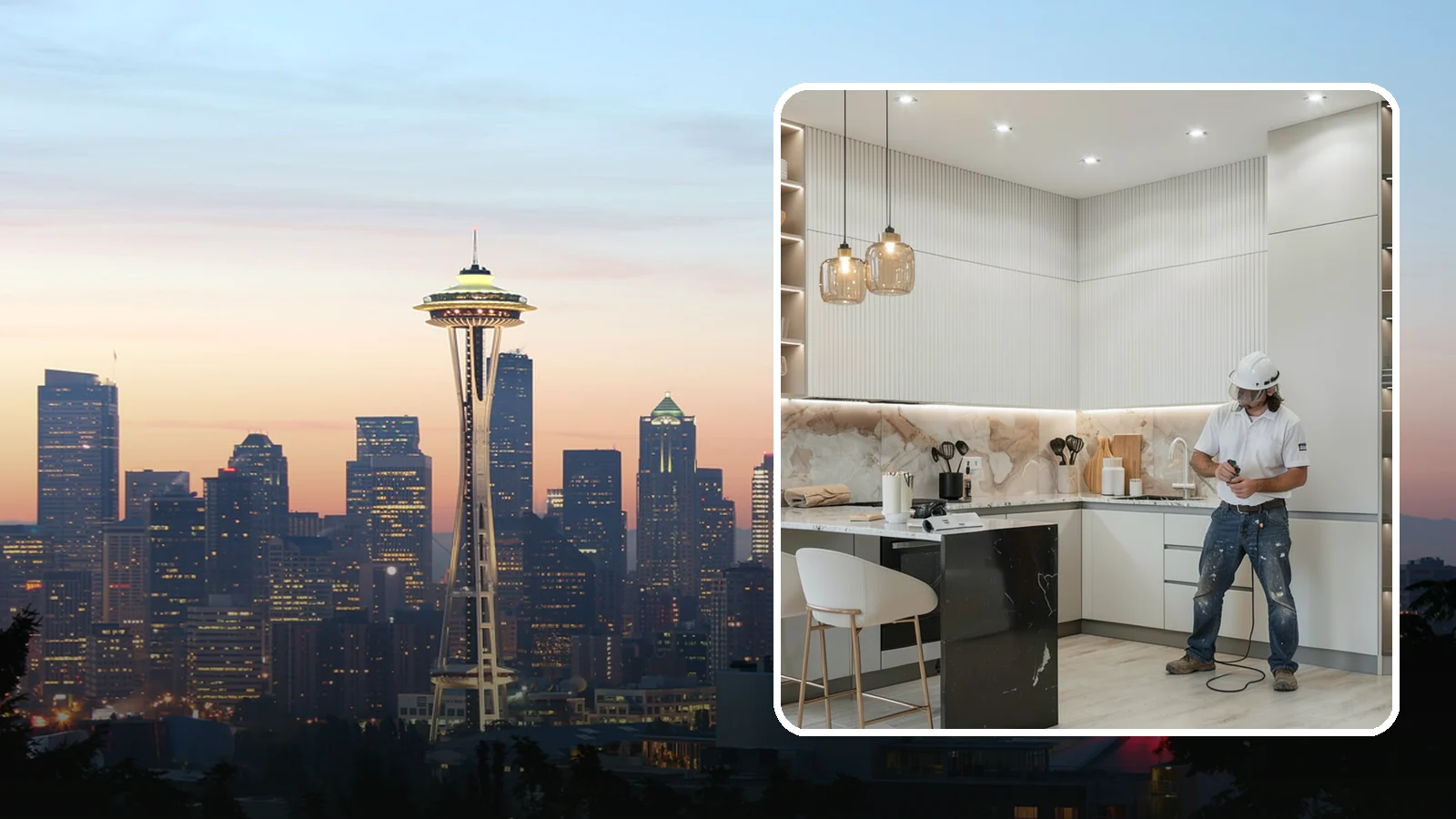 Kitchen Renovation in Seattle, King County, WA - A kitchen renovation that refreshes and updates your existing space while keeping the core footprint largely intact.