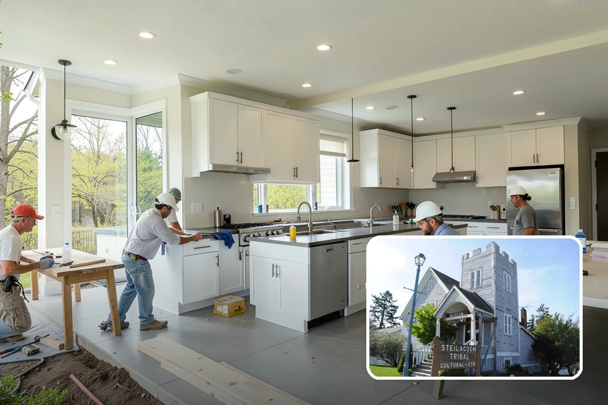 Kitchen Renovation in Steilacoom, Pierce County, WA - Lower cost than a full gut by reusing sound structure