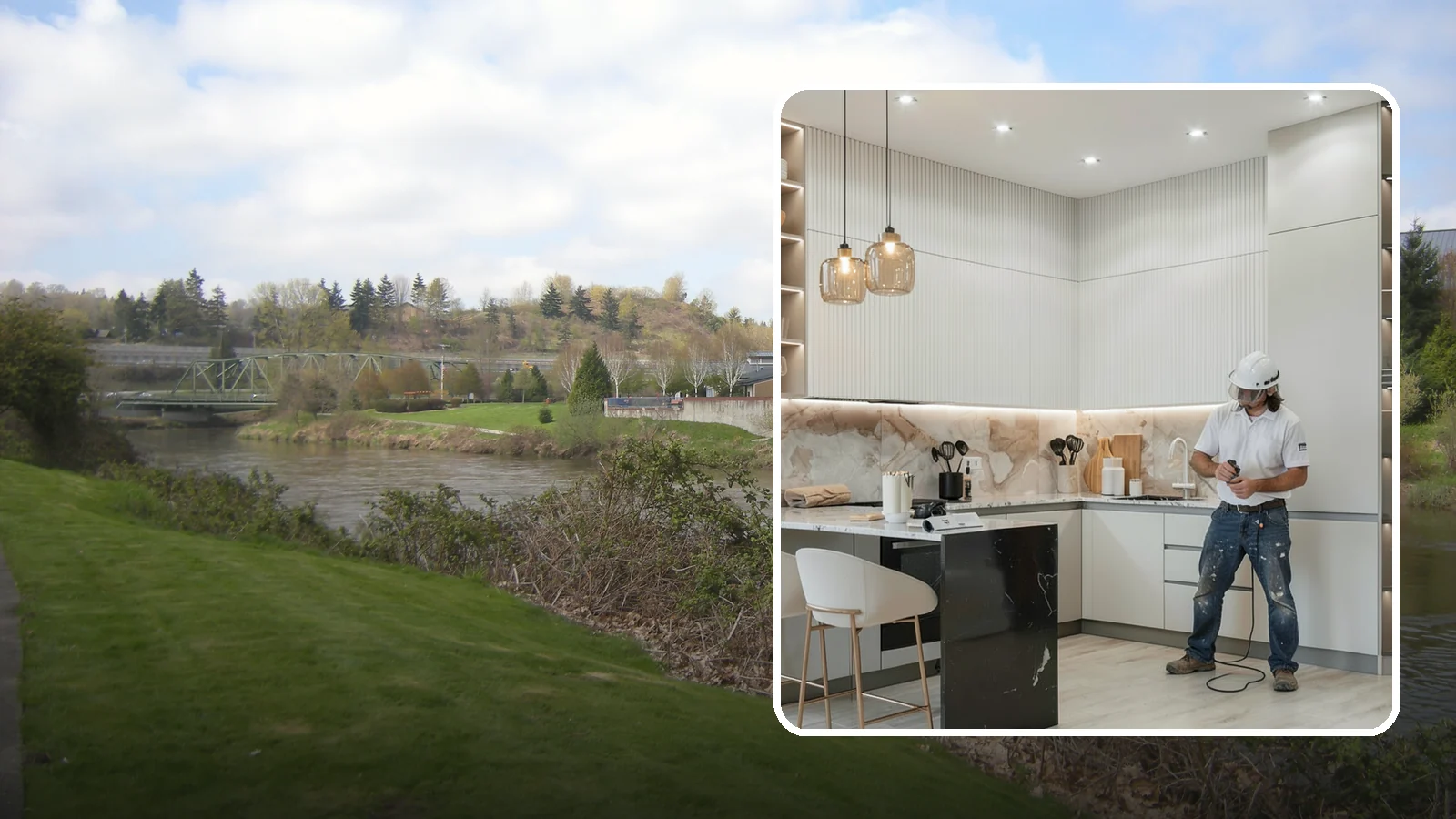 Kitchen Renovation in Tukwila, King County, WA - A kitchen renovation that refreshes and updates your existing space while keeping the core footprint largely intact.