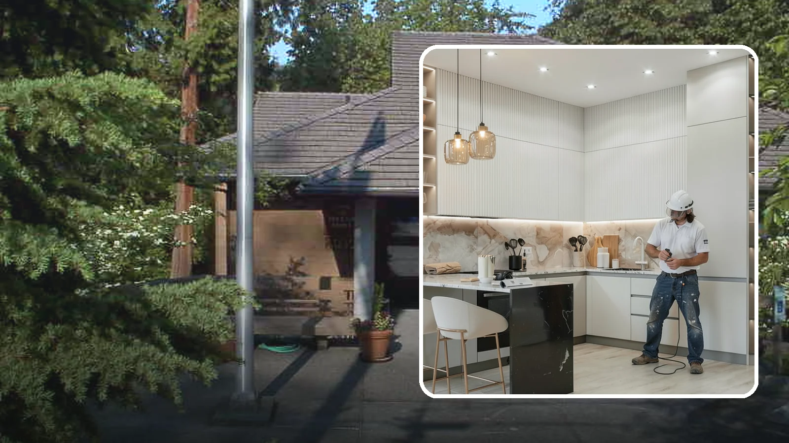 Kitchen Renovation in Yarrow Point, King County, WA - A kitchen renovation that refreshes and updates your existing space while keeping the core footprint largely intact.