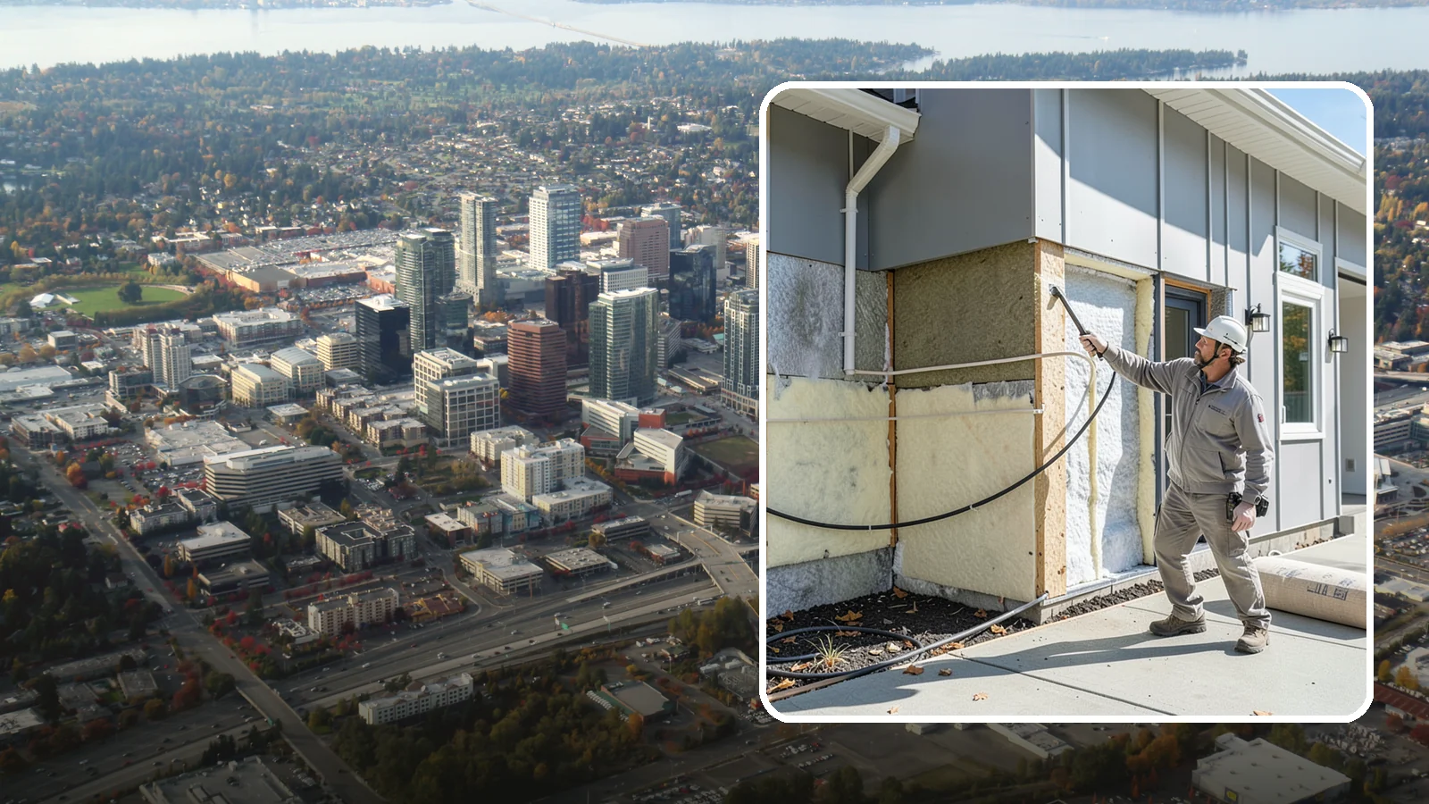 Knee Wall Insulation in Bellevue, King County, WA - We insulate and air-seal knee walls in bonus rooms and upper floors for even, comfortable temperatures.