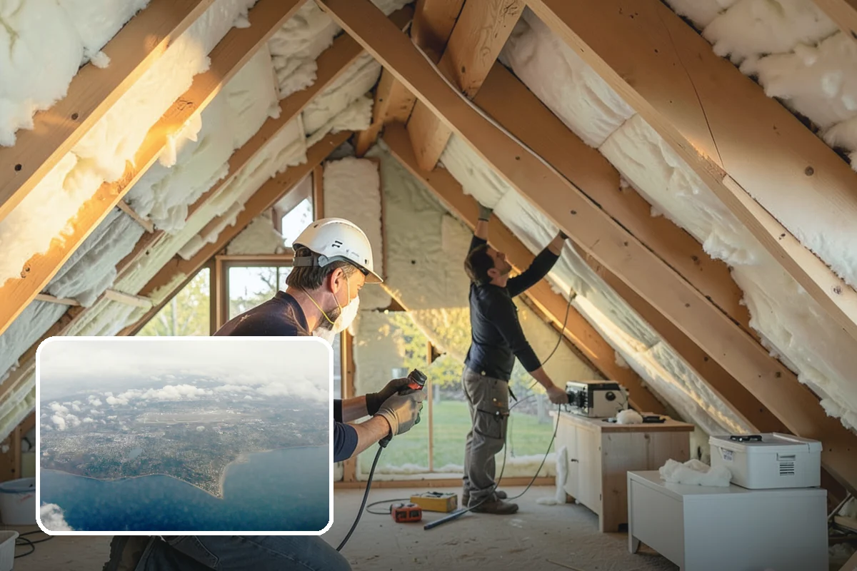 Knee Wall Insulation in Burien, King County, WA - Evens out temperatures in bonus rooms