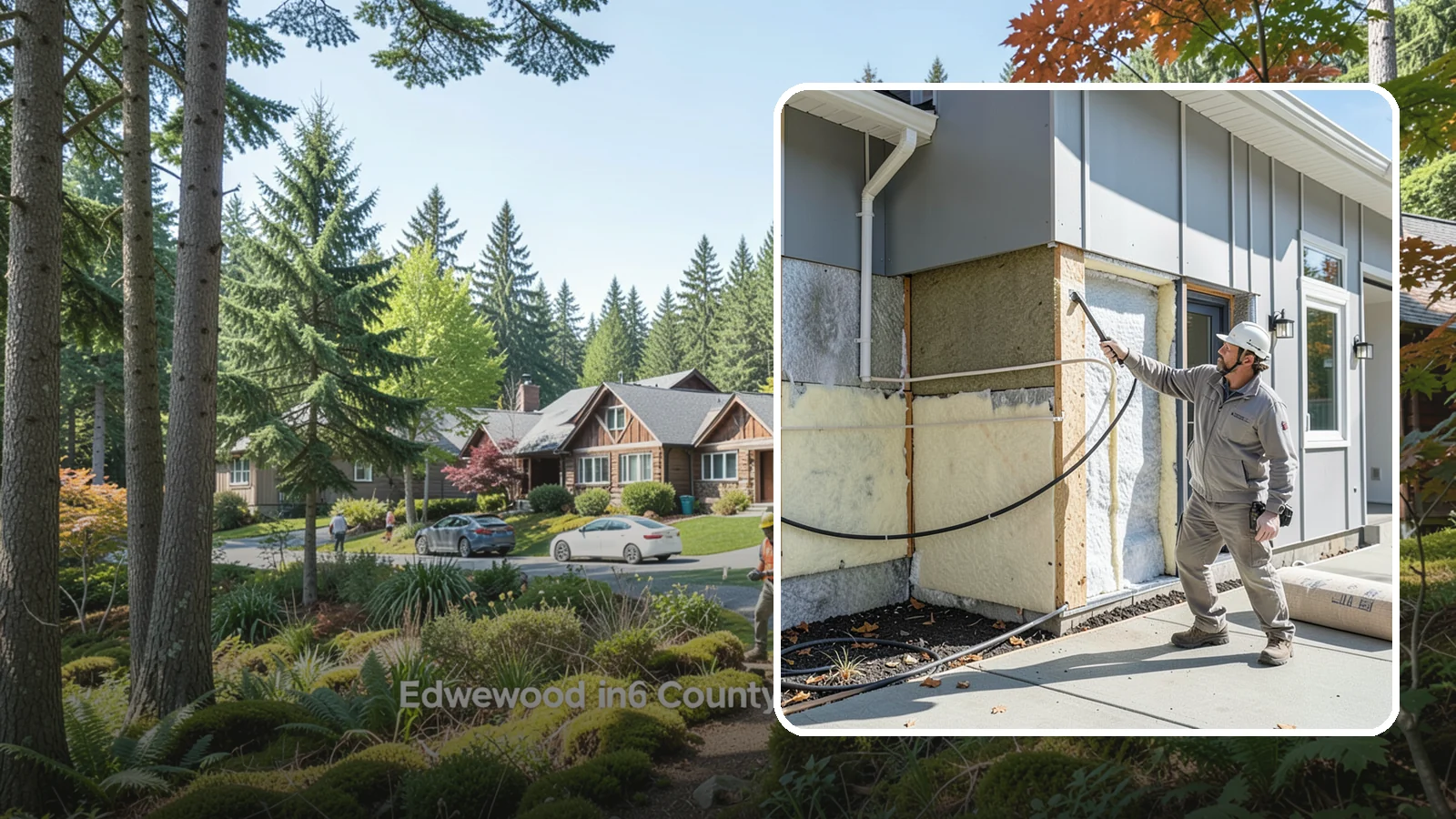 Knee Wall Insulation in Edgewood, Pierce County, WA - We insulate and air-seal knee walls in bonus rooms and upper floors for even, comfortable temperatures.