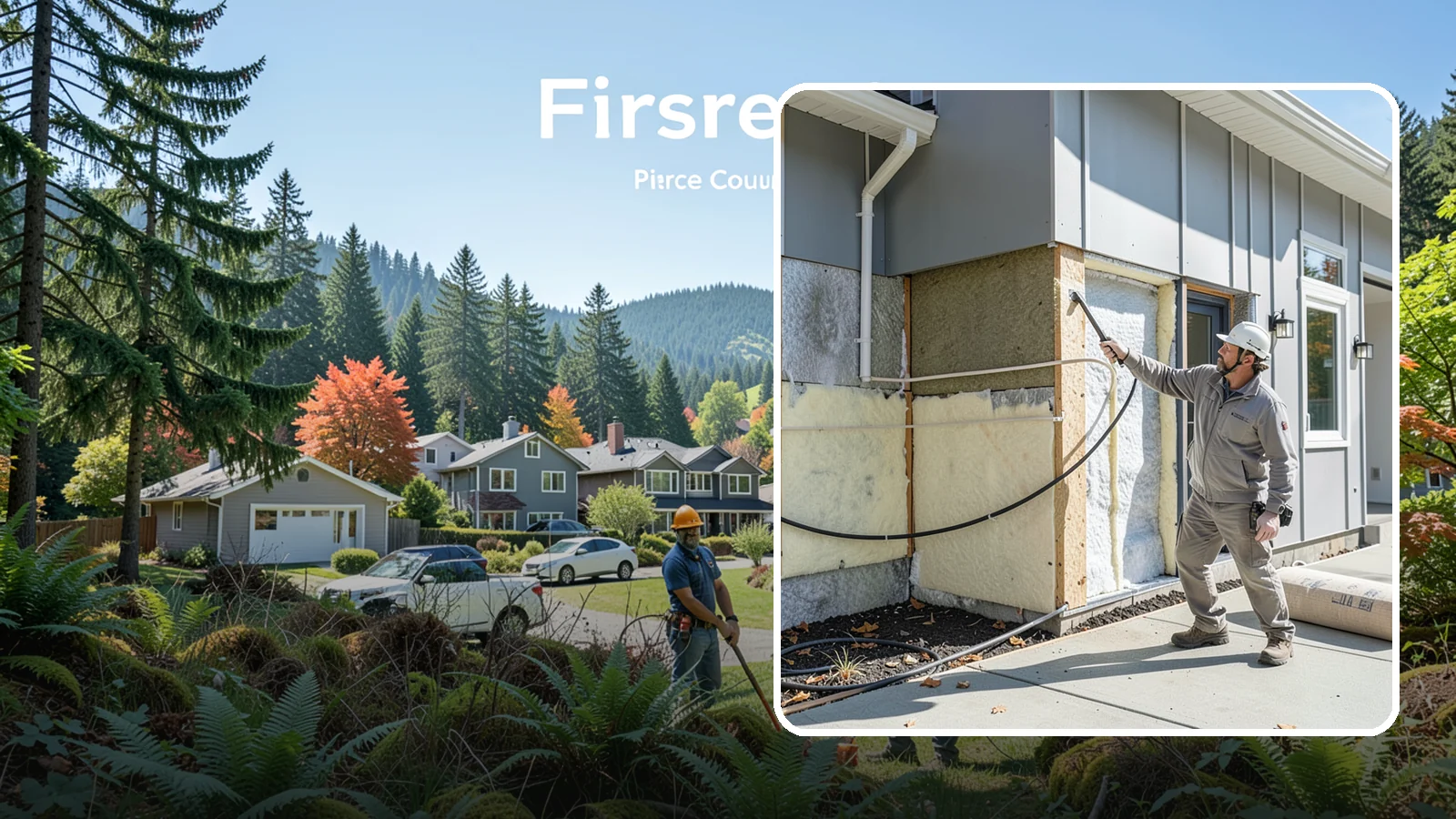 Knee Wall Insulation in Fircrest, Pierce County, WA - We insulate and air-seal knee walls in bonus rooms and upper floors for even, comfortable temperatures.