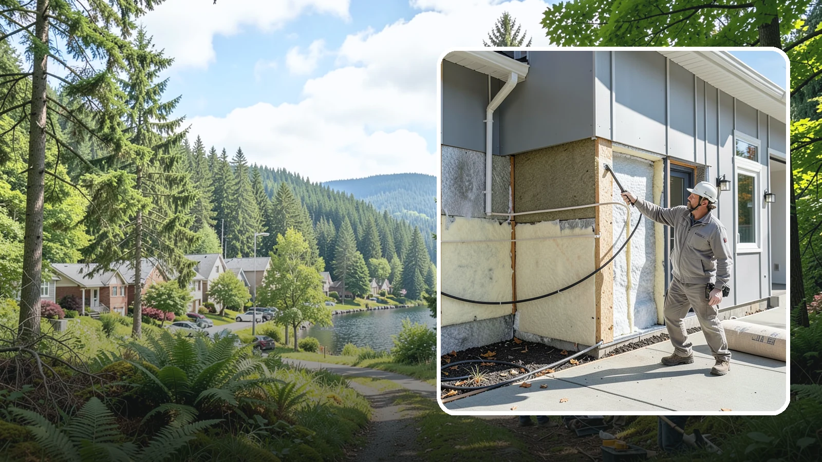Knee Wall Insulation in Lake Forest Park, King County, WA - We insulate and air-seal knee walls in bonus rooms and upper floors for even, comfortable temperatures.