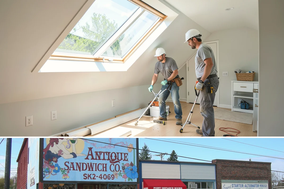 Knee Wall Insulation in Ruston, Pierce County, WA - Knee wall work fits any season and is popular ahead of both summer heat and winter cold.