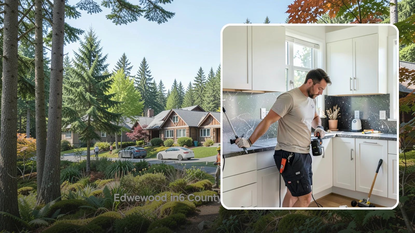 Laminate Countertop Installation in Edgewood, Pierce County, WA - Budget-friendly laminate countertop installation available in countless colors and patterns for a fast kitchen refresh.