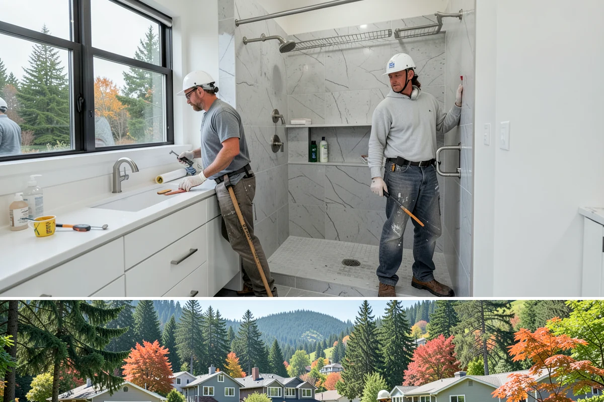 Laminate Countertop Installation in Fircrest, Pierce County, WA - Laminate installs indoors year-round and is a fast, weather-proof way to refresh a PNW kitchen.