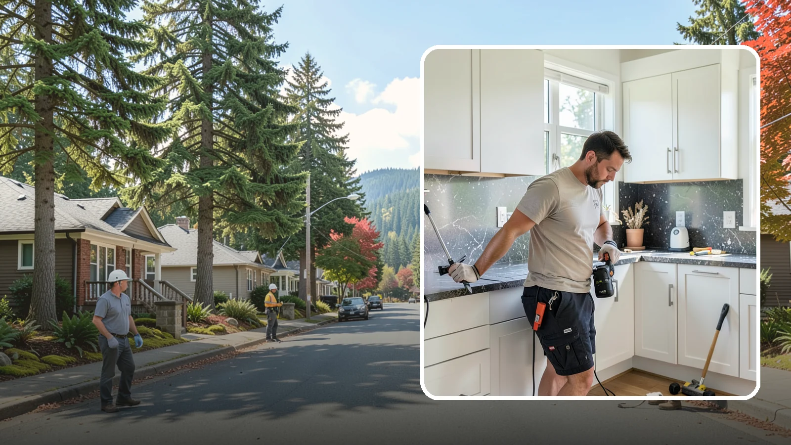 Laminate Countertop Installation in Hunts Point, King County, WA - Budget-friendly laminate countertop installation available in countless colors and patterns for a fast kitchen refresh.