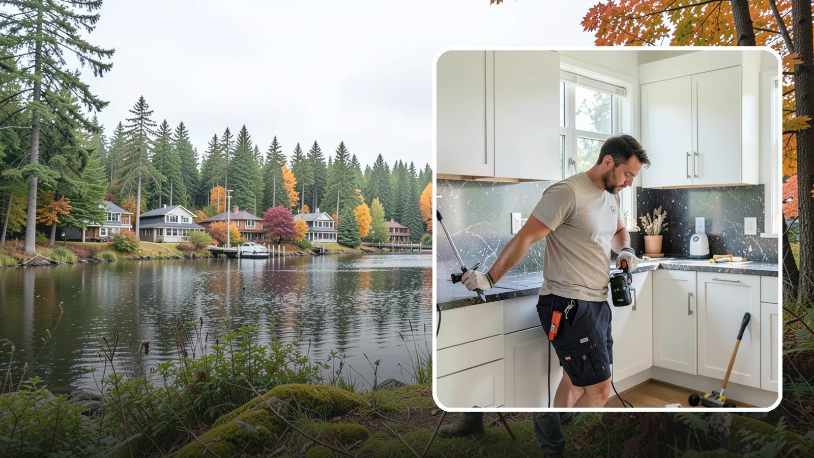 Laminate Countertop Installation in La Conner, Skagit County, WA - Budget-friendly laminate countertop installation available in countless colors and patterns for a fast kitchen refresh.