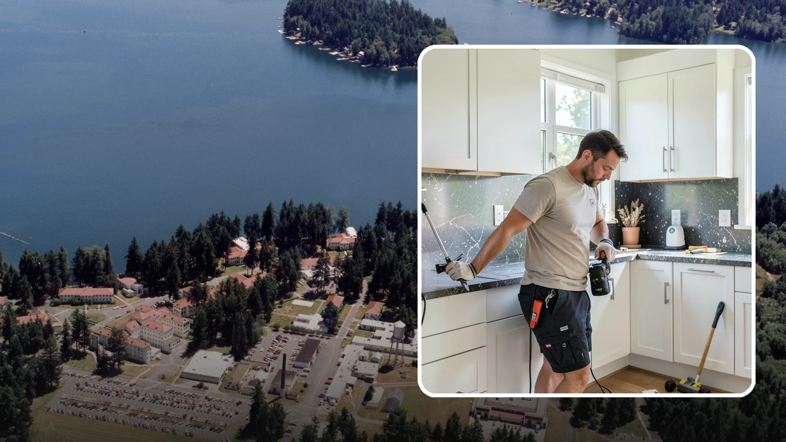 Laminate Countertop Installation in Lakewood, Pierce County, WA - Budget-friendly laminate countertop installation available in countless colors and patterns for a fast kitchen refresh.