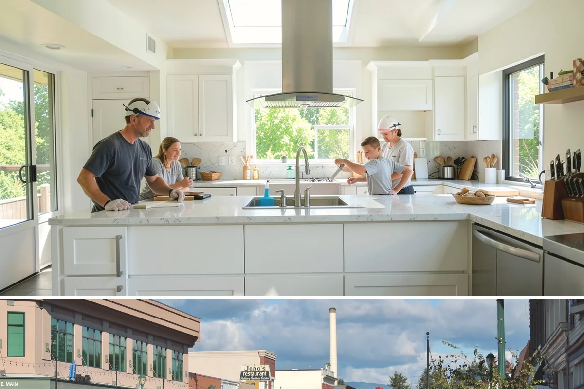 Laminate Countertop Installation in Monroe, Snohomish County, WA - Laminate installs indoors year-round and is a fast, weather-proof way to refresh a PNW kitchen.