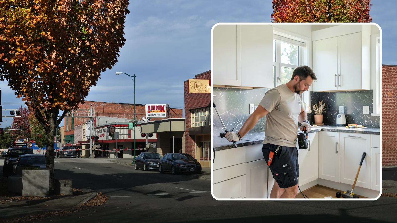 Laminate Countertop Installation in Puyallup, Pierce County, WA - Budget-friendly laminate countertop installation available in countless colors and patterns for a fast kitchen refresh.